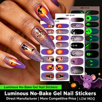 AW26 Autocollants et bandes adhésives pour ongles en gel, non toxiques, sans cuisson, sans UV, esthétique gothique rouge argentée avec crânes sanglants, pour Halloween, fêtes et cosplay