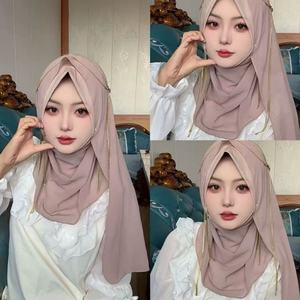 Pañuelo Largo Musulmán con Flecos Exóticos, Protección Solar y Transpirable para Viajes - Product Image 5