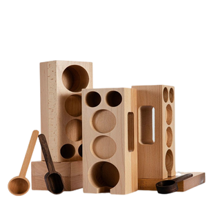 Hot Sale CNC Machined Solid Bamboo Wood and Stainless Steel Enclosure Coffee Powder Holder with Electronic <strong>Processing</strong> - Product Image 2