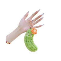 Creatieve Bittere Meloen Superzacht Pluche Speelgoed Hangertje Veelzijdige Groente Fruit Decoratie Grappige Uitdrukking Voedsel Grabber Pop Model