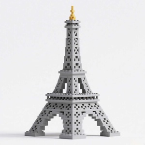 Tùy Chỉnh Kiến Trúc Xây Dựng Khối Thiết Lập Cá Nhân Thành Phố Mốc Moc Mô Hình Tự Làm Cảnh Máy Tính Để Bàn Trang Trí Quà Tặng Đồ Chơi - Product Image 5