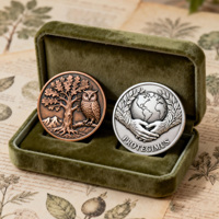 Monedas de Desafío 3D Personalizadas de Plata Antigua de Alta Calidad con Color Personalizado para Proveedores de Oro