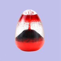 Oeuf volcanique liquide calmant jouet sablier jouet sensoriel liquide minuterie ornement pour étagère de bureau