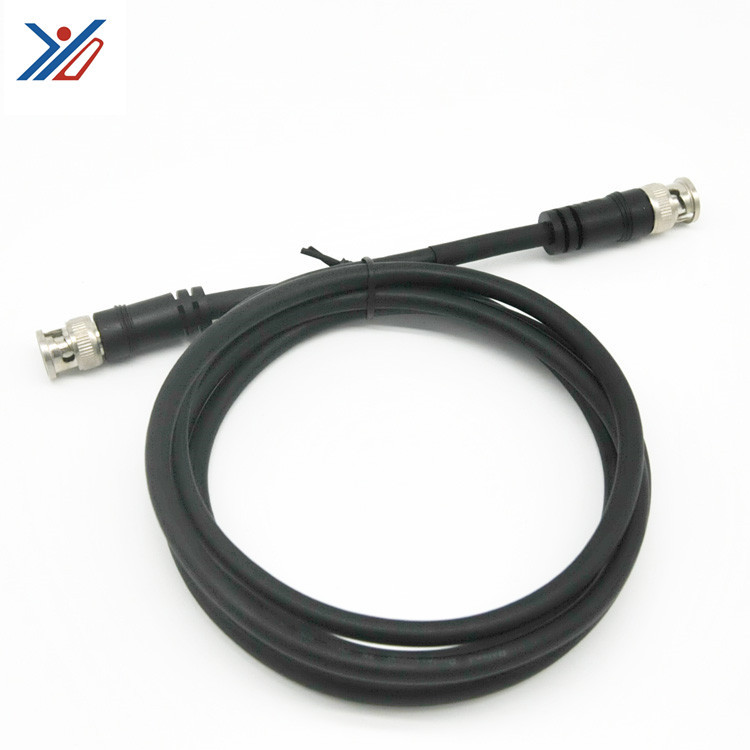 China fabricante de cable PVC negro chaqueta rg6 cable coaxial para la antena de satélite de comunicación de CCTV
