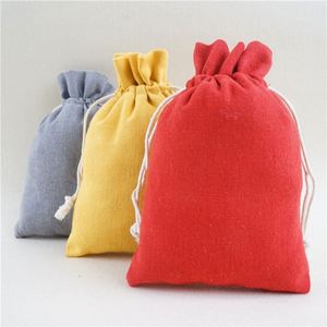 Customized Recyclable Natural Color Blank Cotton <b>Canvas</b> <b>Drawstring</b> Small Gift <b>Bags</b> for Girls - Product Image 2