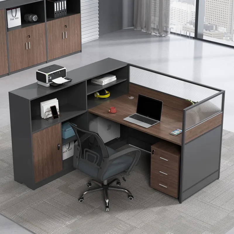 Ofis mobilyaları modern tasarım kabin iş istasyonu modüler ahşap ofis masası