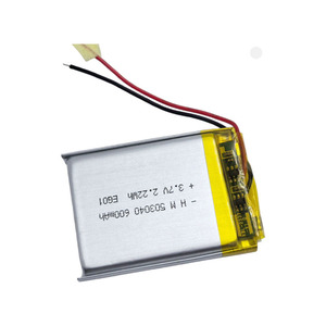 Şarj edilebilir 3.7V 600mAh prizmatik sıvı pil 503040 300 döngü ve-10-60C çalışma sıcaklığı ile - Product Image 2