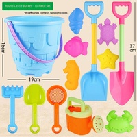 Ensemble de jouets de plage : seau, arrosoir, pelle, bêche, moules à sable – Jouet de plage extérieur coloré, multi-styles, portable, seau à sable pour bébé