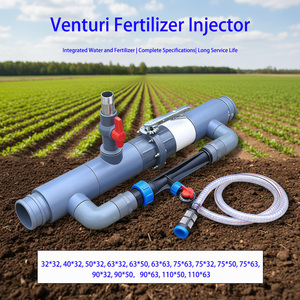 Inyector de Fertilizante Venturi de PVC para Uso Agrícola, Múltiples Tamaños, Alta Eficiencia, Ahorro de Agua, <span class=keywords><strong>Instalación</strong></span> de <span class=keywords><strong>Riego</strong></span> <span class=keywords><strong>por</strong></span> <span class=keywords><strong>Goteo</strong></span> - Product Image 1