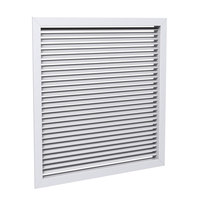 Grille de ventilation Soffite évent évent persienne Grille couverture Hvac Ventilation 4 pouces conception graphique volets modernes horizontaux