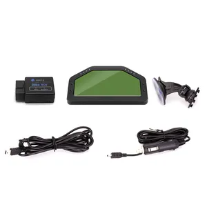 Kit de medidor automotivo com tela lcd, painel de controle, com display digital obd2