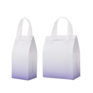 <span class=keywords><strong>Mochila</strong></span> térmica para alimentos con aislamiento de tela de café con logotipo personalizado, bolsas de compras de comestibles no tejidas impermeables - Product Image 3