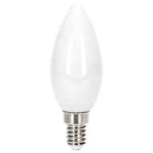 Bombilla LED de filamento C35 E14 4W, luz blanca, eficiencia energética, ideal para iluminación decorativa y ambiental. - Product Image 1