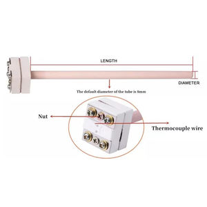 เทอร์โมคัปเปิลประเภท S/R/B 1600c WRP-100อุณหภูมิสูงสำหรับเตาเผาไฟฟ้า - Product Image 4