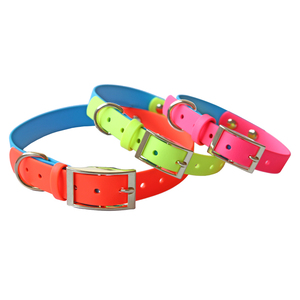 <span class=keywords><strong>Collar</strong></span> de correas recubiertas de PVC para perros, accesorio personalizado Bicolor, impermeable, para mascotas al aire libre, proveedor de fábrica <span class=keywords><strong>China</strong></span>, venta al por mayor - Product Image 5