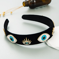 Accessoires cheveux couleur unie bandeau tête cerceau Lucy Bule mauvais œil bandeau pour femmes filles