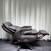 Fauteuil de Bureau de Direction Pivotant Luxe Moderne 2025 Nouveau Design, Inclinable Manuel/Électrique, en Cuir Synthétique pour Usage Domestique