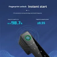 Serrure Intelligente Minimaliste en Bois avec Empreinte Digitale et Fermeture Magnétique Silencieuse, Compatible Tuya Bluetooth, en Alliage d'Aluminium, avec Mot de Passe de Sécurité