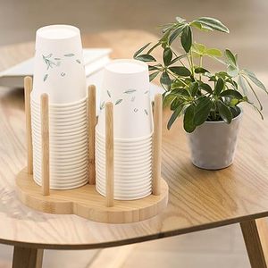 Wholesale Double Tier Standing Cup Rack Holder Irregular <b>Kitchen</b> Water Cup Display Organizer <b>Storage</b> Disposable Cup Racks - Product Image 4