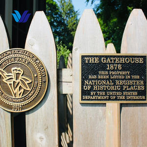 แผ่นป้ายอนุสรณ์สถานยุโรปสมัยใหม่ พร้อมจัดส่ง ป้ายทองสัมฤทธิ์หล่อขึ้นรูปตามสั่งสำหรับสุสาน - Product Image 4