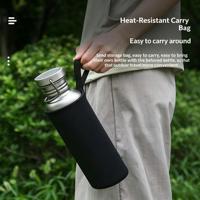 Gourde légère en titane pur 750 ml/500 ml, étanche, sans BPA, à paroi simple, pour le camping et la randonnée en extérieur