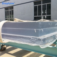 Verre acrylique Grandview pour piscine extérieure, épaisseur 10 mm-800 mm, transmission lumineuse élevée (93%), utilisation souterraine et hors sol