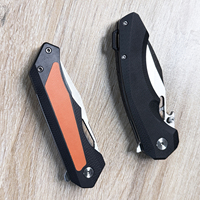 Couteau pliant de poche en acier inoxydable avec lame à verrouillage, manche en alliage d'aluminium, léger, multi-outils, camping, OEM
