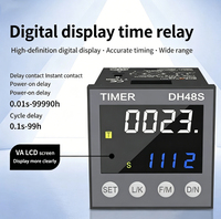 AC/DC 220V 380V 24V DH48S-S 延时继电器开关 0.01S-99990H 工业数字可编程定时器 1Z 2Z AC DC