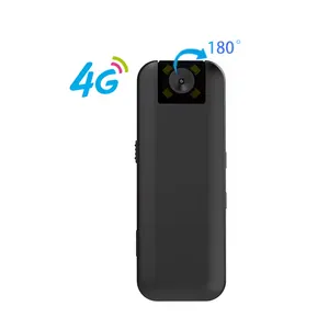 1500mAh điện năng thấp hơn có thể sạc lại 4G cơ thể đeo máy ảnh ngoài trời DVR thể thao cuộc họp mini xách tay cơ thể bỏ túi máy ảnh 4G 180 độ