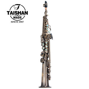 Saxophone <span class=keywords><strong>soprano</strong></span> <span class=keywords><strong>droit</strong></span> en laiton antique de style vintage, de bonne qualité, très demandé, tonalité Si bémol - Product Image 5