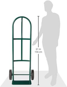 Carretilla de Mano <span class=keywords><strong>Harper</strong></span> Trucks BKB85 de 600 lb con Mango en P y Ruedas de Goma Sólida, Verde - Product Image 2