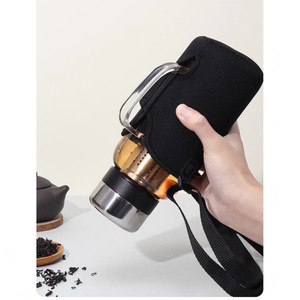 Large Capacity Borosilicate Glass <b>Tea</b> Jug With Handle And <b>Infuser</b> For Travel - Product Image 2