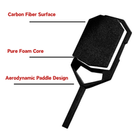 Pala de Pickleball Gen5 sin Bordes de Fibra de Carbono de 16 mm, Termoformada por Presión en Caliente con Núcleo de Espuma Pura, Aprobada por la USAPA