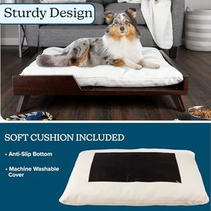 Cama Elevada para Perros de Diseño Premium, Transpirable y Refrescante para Verano, Cama de Lujo para Perros con Refuerzos Extraíbles en Forma de U - Product Image 3