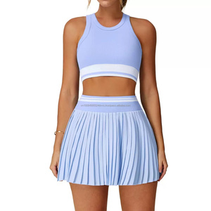 2 Piece Girls Top Quality Pilates Sportswear Gym Fitness Clothing Women Active Wear Yoga Set along with Matching Scrunchie - Product Image 2