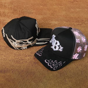 Gorra de Béisbol de Gamuza con Interior de Satén de 5 Paneles y Logo Bordado 3D en Etiqueta Personalizada, Éxito de Ventas 2025, Tito Doble P <span class=keywords><strong>Rosones</strong></span> - Product Image 5