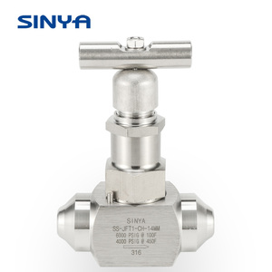 Sinya nhiệt độ cao 6000 PSI hai chiều van 1 inch thép không gỉ 316L mông hàn BW thẳng kim van - Product Image 4