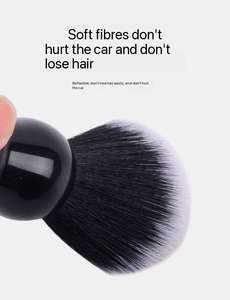 Cepillo de limpieza de barba para <span class=keywords><strong>hombre</strong></span>, para la salida de aire del coche, <span class=keywords><strong>mango</strong></span> de plástico ABS, cerdas de fibra sintética, herramienta de limpieza multifuncional - Product Image 2