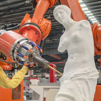 Huong machines KUKA bras robotique granit machine à graver 3d pierre graveur Robot CNC routeur pour sculpture de marbre