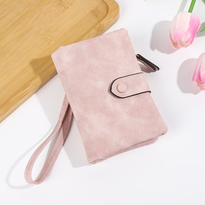 New Style Zipper Short Folding Wallet Large Capacity Student Coin <b>Purse</b> Retro Frosted Multi-card Holder Clutch - Product Image 5