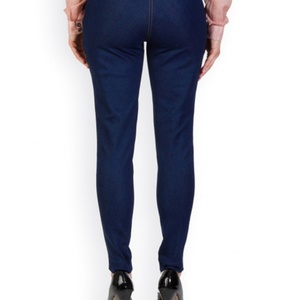 กางเกงยีนส์เจกกิ้งสีน้ำเงินสำหรับผู้หญิงปี 2019 ไม่มีกระเป๋าหลัง - Product Image 6