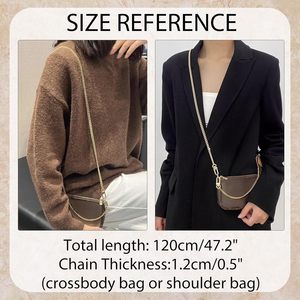 Oaikor Glod Iron <b>Purse</b> Chain Cm Bag Extender Chain For Handbag Shoulder Crossbody Bags DIY Durable Metal Chains Strap Replacemen - Product Image 2