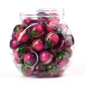 Bonbons moelleux 3D en forme de raisin et de fraise, fourrés et éclatants, pour la rentrée scolaire, les cadeaux de fin d'année et la vente en gros en vrac - Product Image 3