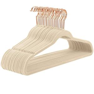 Cintres en velours rose, 50 packs, cintres de qualité supérieure, cintres antidérapants en feutre, robustes et résistants pour manteaux - Product Image 3