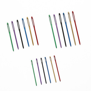 Aiguille de fil Aiguille de tapisserie <span class=keywords><strong>à</strong></span> <span class=keywords><strong>repriser</strong></span> pour Crochet Grand Grand Oeil Tissage Tapisserie <span class=keywords><strong>Laine</strong></span> Aiguilles émoussées - Product Image 6