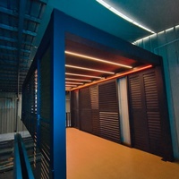 Pergola en aluminium à lames orientables avec éclairage LED 2,5*3m 3*3m 3*3,6m 3*4m, pergola extérieure, supports de pergola, pavillon motorisé de jardin