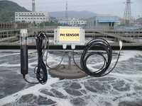 Capteur de pH de l'eau numérique en ligne RS485 4-20mA Sortie de tension pour système de surveillance et de contrôle continu