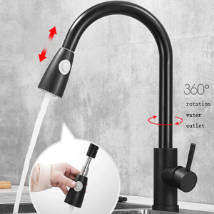 <span class=keywords><strong>Robinet</strong></span> de <span class=keywords><strong>cuisine</strong></span> en acier inoxydable rotatif à 360 degrés <span class=keywords><strong>avec</strong></span> <span class=keywords><strong>douchette</strong></span> extractible en plastique tendance - Product Image 3