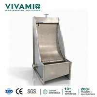 Équipement de filtration d'eau de type tamis incliné SS304, séparateur solide-liquide à tamis statique pour station d'épuration