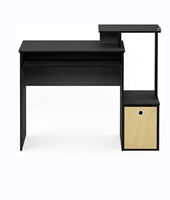 Bureau d'ordinateur simple noir à la mode multifonctionnel et pliable pour le bureau à domicile et diverses scènes avec fonction de refroidissement